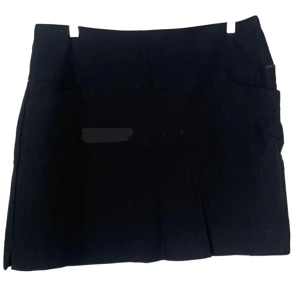 S.C & CO Sportswear Women's Black‎ Tummy Control Skirt Skort Pockets Size XL